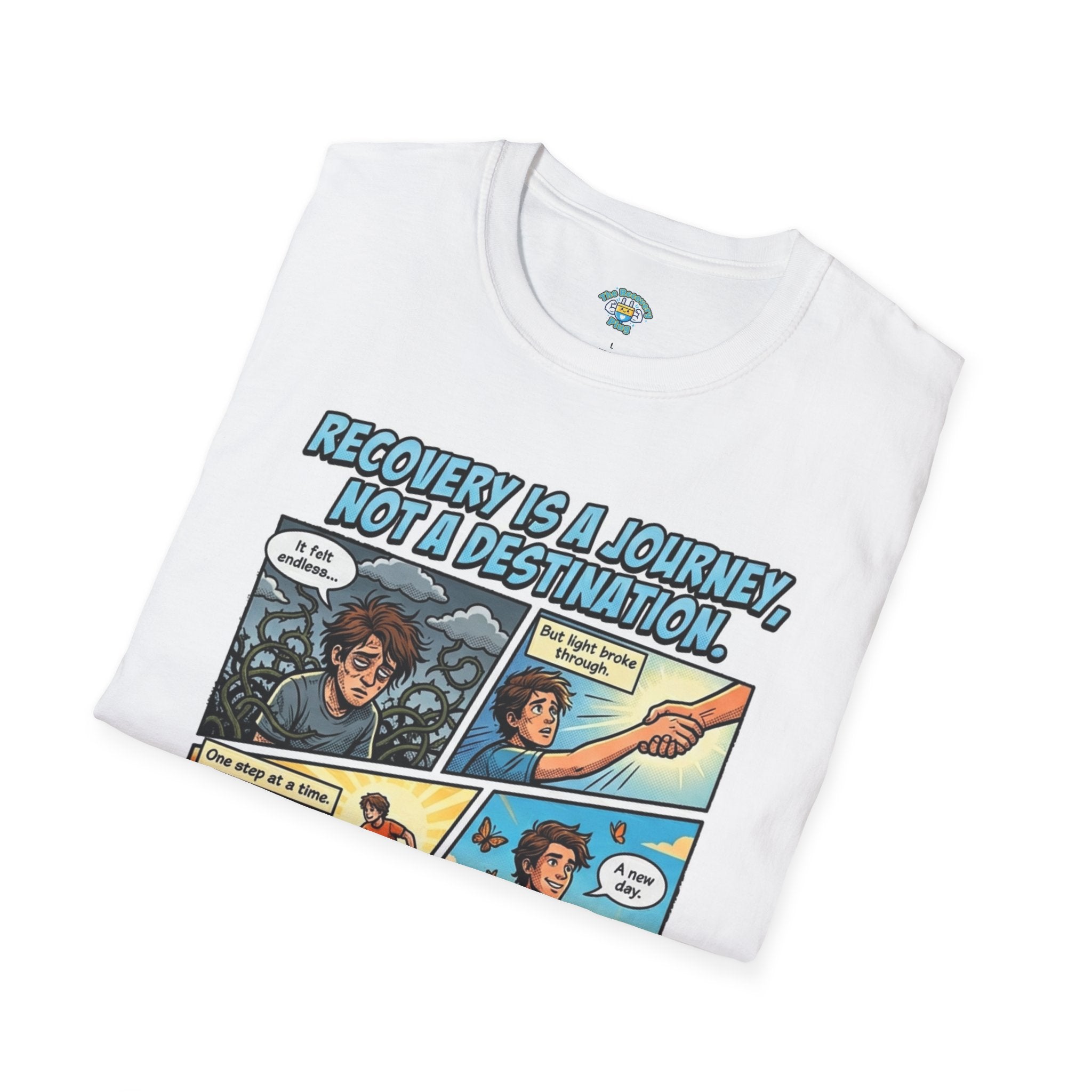 Recovery Is a Journey Graphic T-Shirt — Inspirational Addiction Recovery Tee