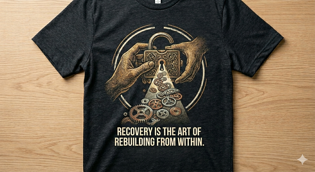 Recovery is the art of rebuilding from within T-Shirt
