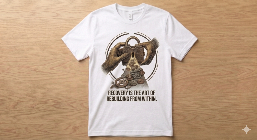 Recovery is the art of rebuilding from within T-Shirt