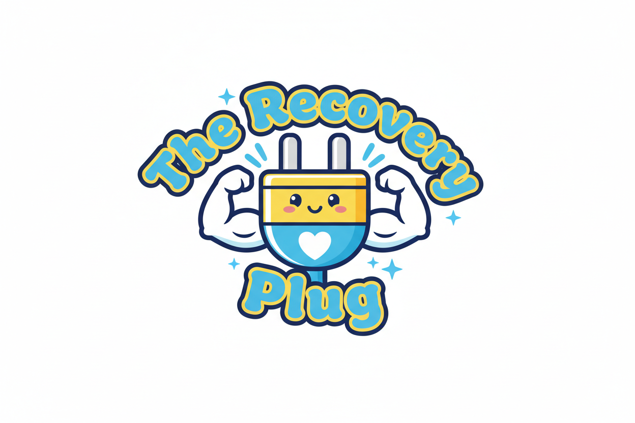 The Recovery Plug Cartoony Logo